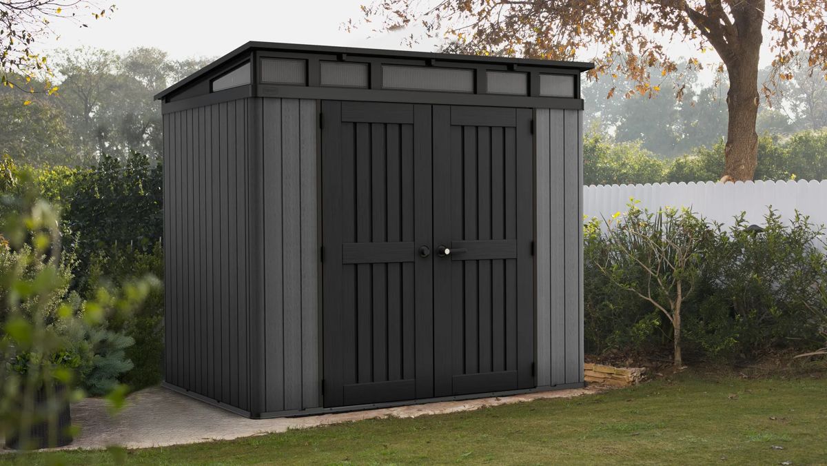 Stronghold Belfort Pent Shed 8x6ft - Grey