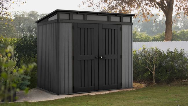 Stronghold Pent Shed 8x6ft - Grey