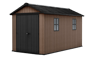 Caseta de exterior Newton Plus 7511/1175 - 230x350x246 cm y 7,2m2 - Marrón
