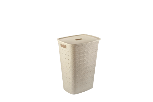 סל כביסה סופטקס 56 ליטר - קרם