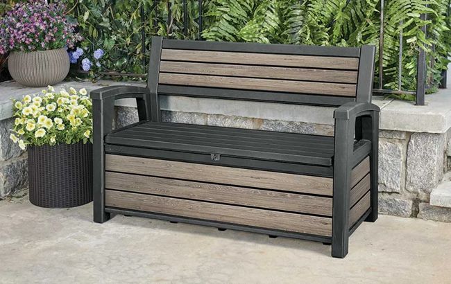 Signature 227L Storage Bench - Ashwood Brown