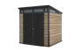 Signature Ashwood Brown Medium Storage Shed - 7x7 Shed - Keter US