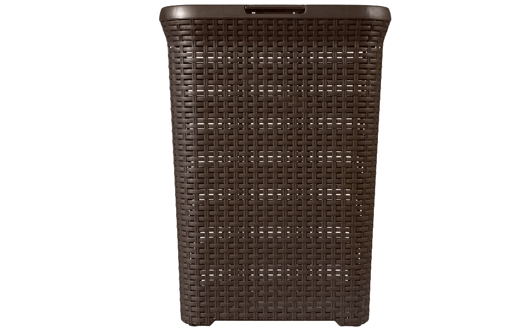 סל כביסה סטייל ראטן 60 ליטר - STYLE - חום כהה