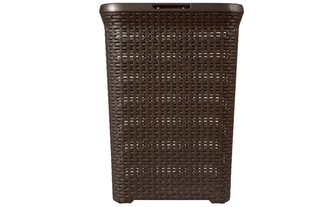 סל כביסה סטייל ראטן 60 ליטר - STYLE - חום כהה