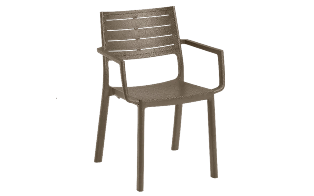 Metaline Chair, Set of 4 - Cappuccino