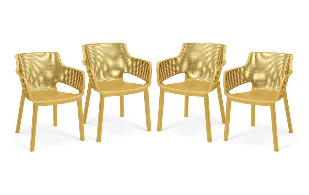 Pack de 4 sillas de exterior Elisa