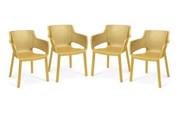 Pack de 4 sillas de exterior Elisa - Muebles de Jardín