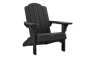 Kiawah Black Outdoor Adirondack Chair - Keter US