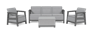 Scandi Linea 5 Seater Lounge Set with Storage Table