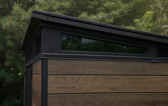 Signature Walnut Brown Large Storage Shed - 11x7 Shed - Keter US