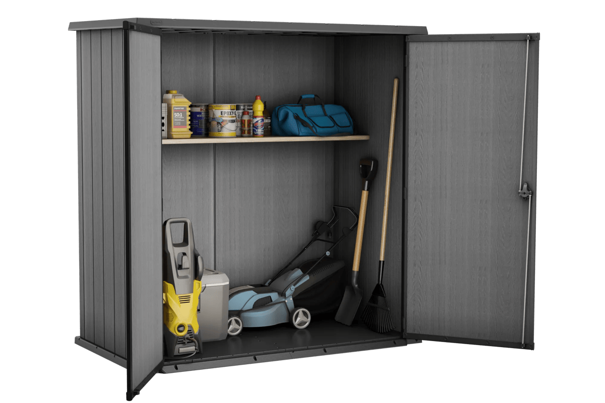 Cortina Fortress Tuinkast – 188 x 106,5 x 195 cm - Grau