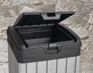 Darwin Gray Outdoor Trash Can - Keter US