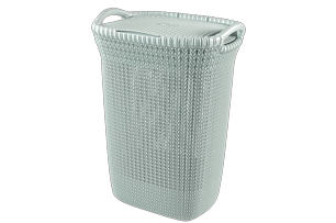 Knit Wasmand 57L - Blauw - Wasmanden