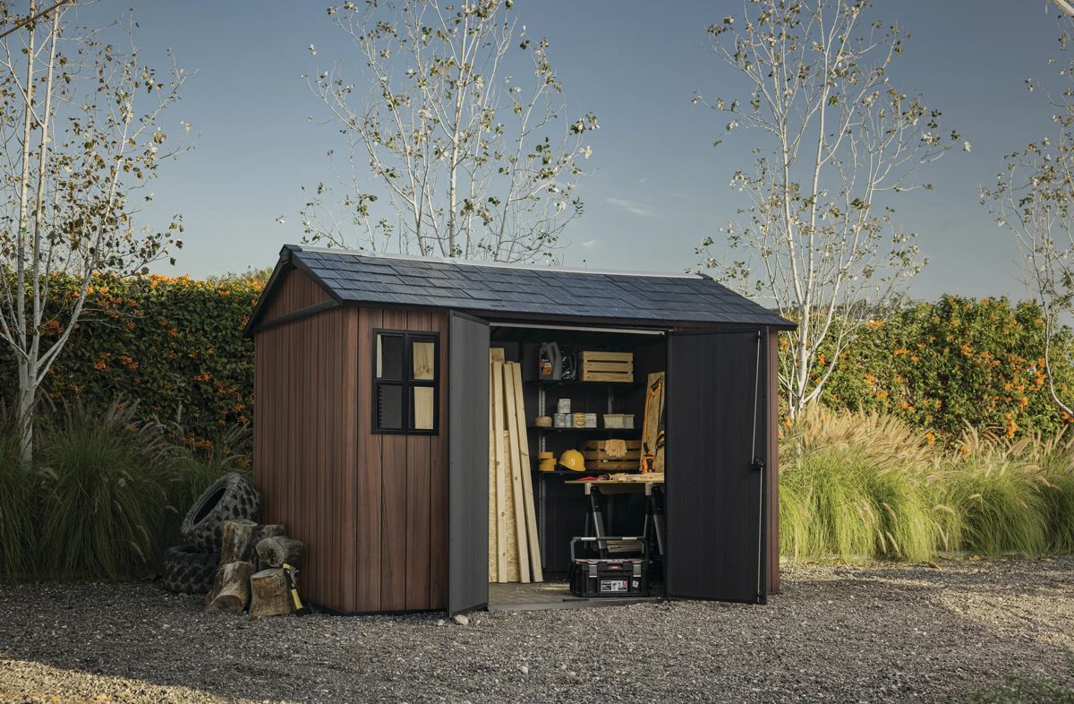 Signature Apex Shed 11x7.5ft - Rosewood