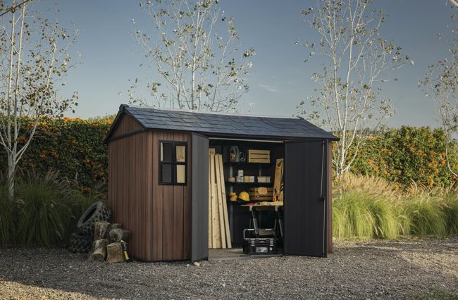 Signature Apex Shed 11x7.5ft - Rosewood