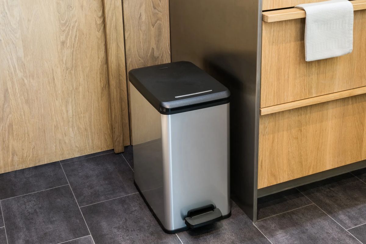 Decobin Slim Prullenbak 25L - Zilver