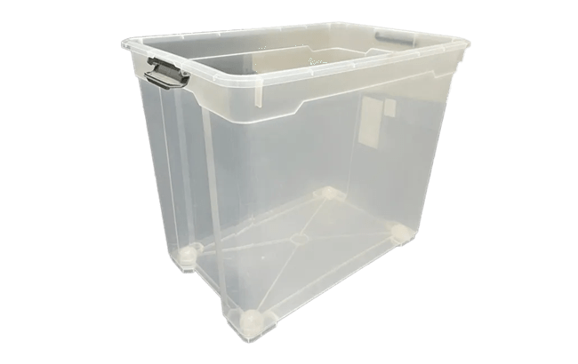 ארגז נע מובר 79 ליטר XXL - שקוף\לבן