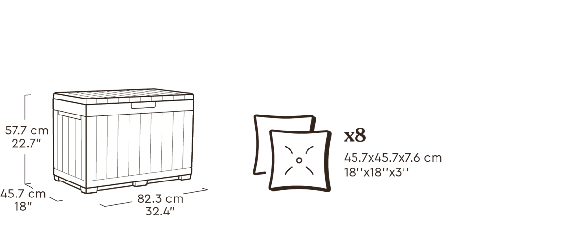Kentwood 50 Gallon Storage Box Brown - Keter Canada