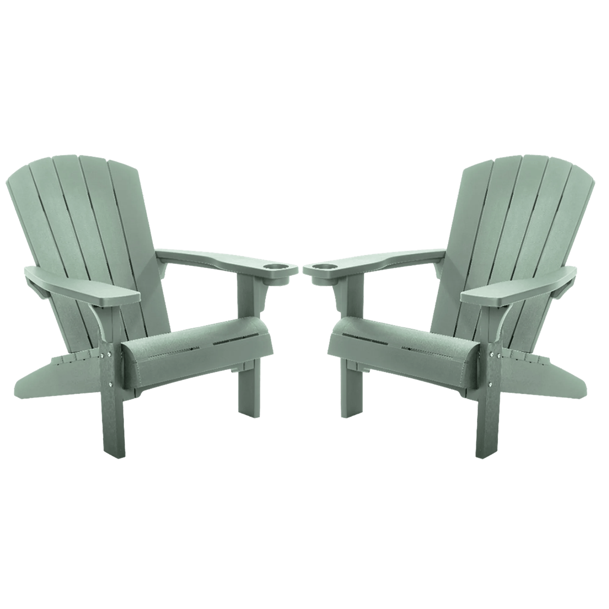 Alpine Adirondack Chair, Set of 2 - Vintage Green
