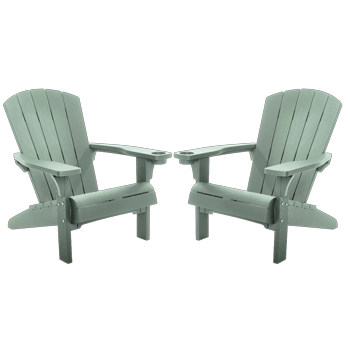 Alpine Adirondack Chair, Set of 2 - Vintage Green - Adirondack Chairs