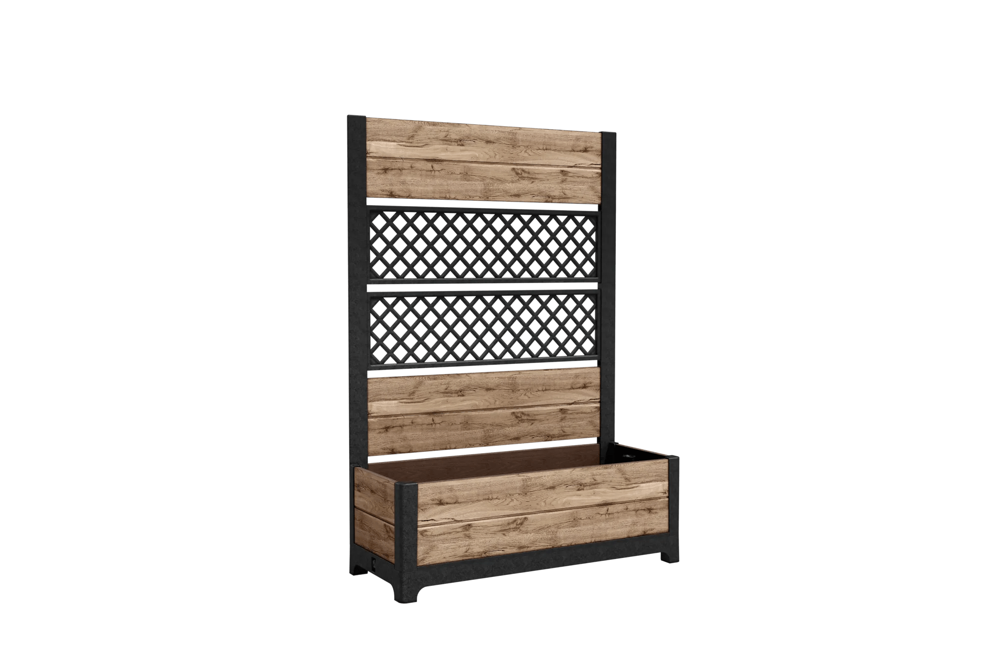 ערוגת טוליפ מעויינים - דמוי עץ בגווני חום