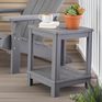 Deluxe Adirondack Two Tier Side Table - Gray - Keter US
