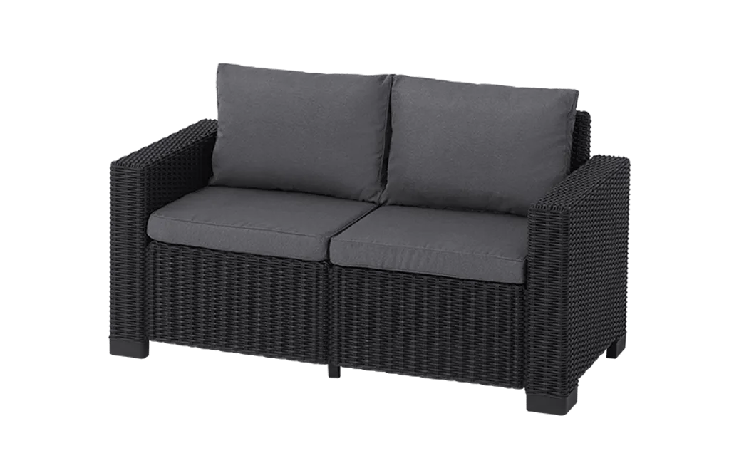 California 2 Seater Sofa - Graphite