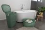 Infinity Dots Wasmand 60L - Groen