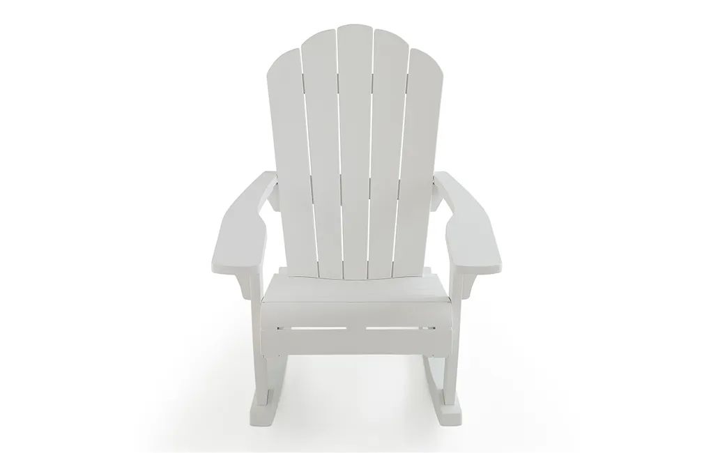 Everest Resin Plastic Adirondack Rocker - White - Keter US