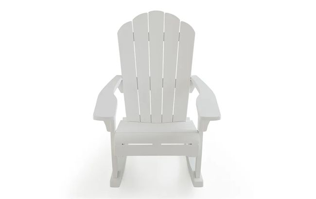 White Outdoor Adirondack Rocking Chair - Keter US