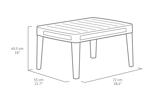 Atlas Linea Balcony Set - Graphite