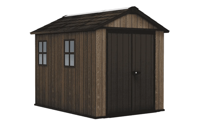 Apex 7.5x9 Storage Shed - חום אגוז