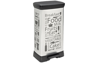 פח אשפה דקו עם פדל 50 ליטר   - עיטור מטבח - פחי אשפה 50 ליטר