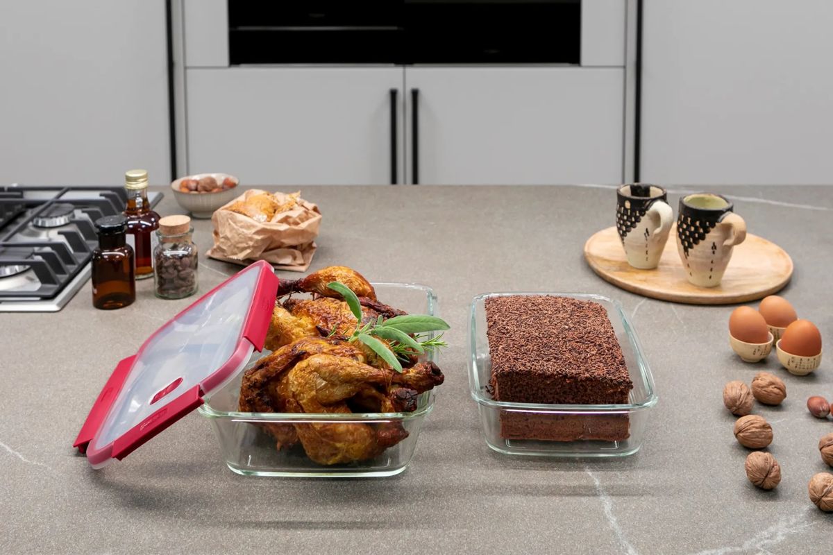 Smart Cook Ovenschaal 2,3L - Transparant/Rood