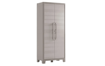 Armario alto de exterior Gulliver - 182x44x80 cm. - Beige - Armarios y Estanterías