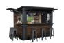 Signature Outdoor Garden Bar - Rosewood