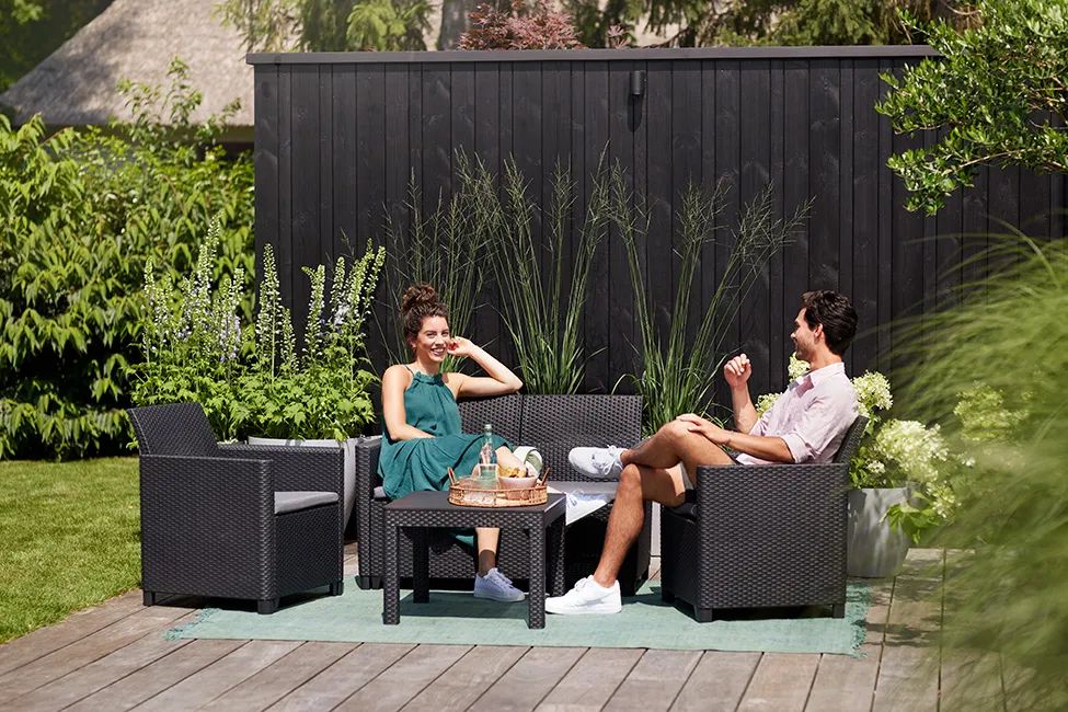 Marie 4 Seater Lounge Set - Graphite