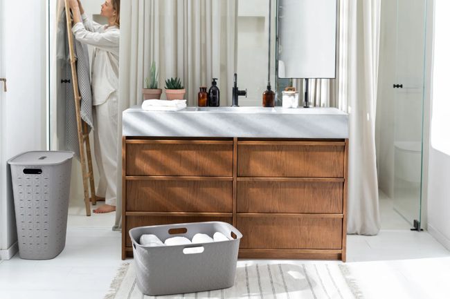 סל כביסה סופטקס 56 ליטר - 