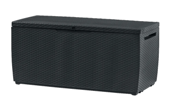 Arcón de exterior Capri 123x54x57 cm y 305L - Marrón - Arcones de exterior