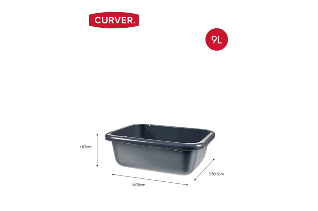 Afwasbak 9L - Antraciet