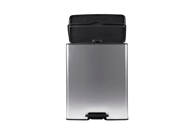Decobin Prullenbak 65L - Zilver