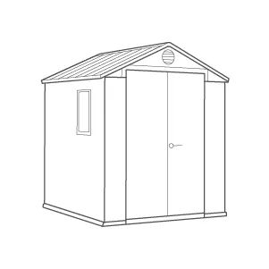 Buy Darwin Large Grey 6x6 Storage Shed - Keter Canada