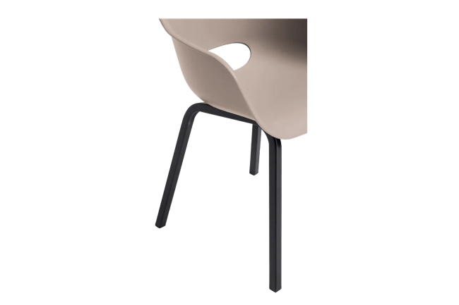 Noa Kuipstoel - 2 stuks - 56,5x55x80cm - Zand