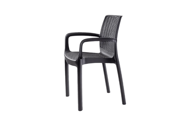 Pack de 4 sillas de exterior Bali - Grafito