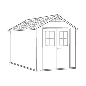 Newton Shed 7.5x11ft - Brown