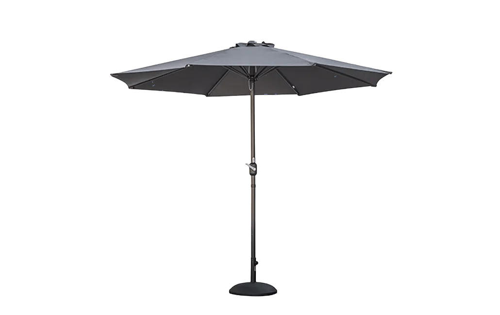 שמשיה עגולה 3 מטר - אפור גרפיט