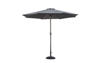 שמשיה עגולה 3 מטר - אפור גרפיט - שמשיות לגינה ולמרפסת