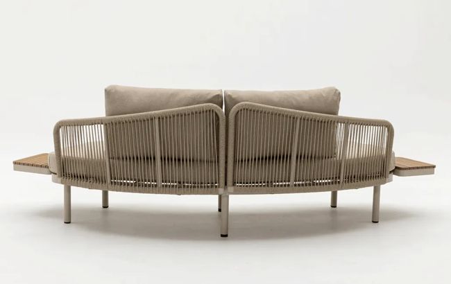 ספת רביצה מרקש + 2 שולחנות צד  - בז