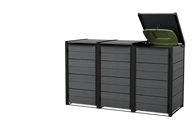 240L Bin Hideaway Extension - Grey