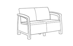 Conjunto de exterior de 4 plazas Bahamas - Grafito